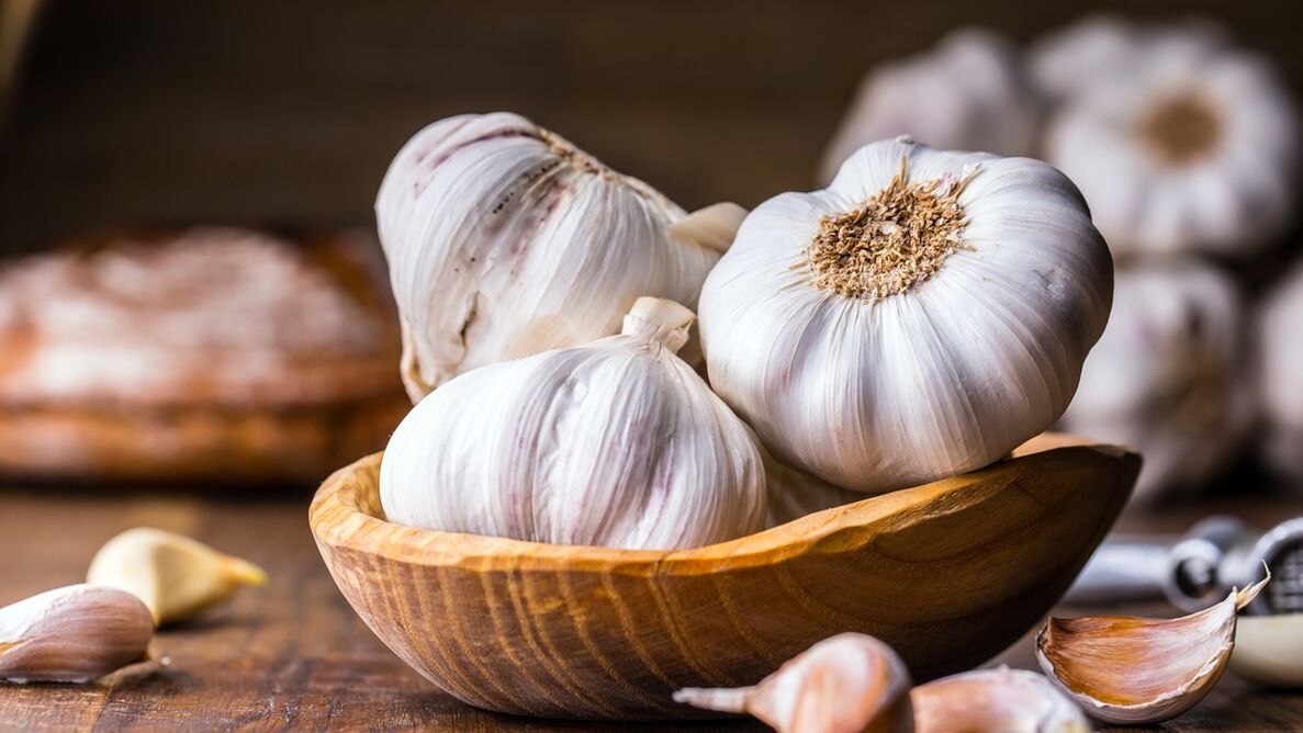 Knoblauch in der Zusammensetzung Vermixin